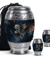 Owl Theme Large Urn With 2 Keepsake Urn