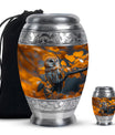 Owl Theme Large Urn With 1 Keepsake Urn