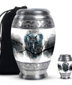 Owl Theme Large Urn With 1 Keepsake Urn