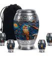 Owl Theme Large Urn With 4 Keepsake Urn