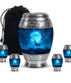 Deer Theme Large Urn With 4 Keepsake Urn