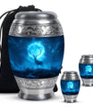 Deer Theme Large Urn With 2 Keepsake Urn