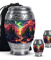 Deer Theme Large Urn With 2 Keepsake Urn