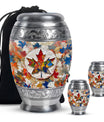 Mapple Leaf Theme Large Urn With 2 Keepsake Urn