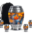 Mapple Leaf Theme Large Urn With 4 Keepsake Urn
