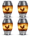 Chicken Theme 3 Inch Keepsake Pack of 4
