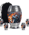 Dove Theme Large Urn With 4 Keepsake Urn