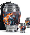 Dove Theme Large Urn With 2 Keepsake Urn