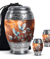Dove Theme Large Urn With 2 Keepsake Urn
