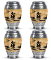 Cowboy Theme 3 Inch Keepsake Pack of 4