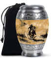 Cowboy Theme Large Urn 10 Inch