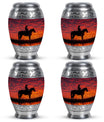 Cowboy Theme 3 Inch Keepsake Pack of 4