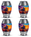 Cowboy Theme 3 Inch Keepsake Pack of 4