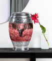 Elephant Theme Large Urn With 1 Keepsake Urn
