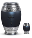 Cross Theme Large Urn With 1 Keepsake Urn