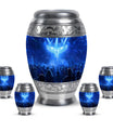 Cross Theme Large Urn With 4 Keepsake Urn