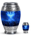 Cross Theme Large Urn With 1 Keepsake Urn