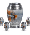 Deer Theme Large Urn With 4 Keepsake Urn