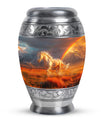 Horse Theme Large Urn 10 Inch