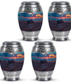 Motorcycle Theme 3 Inch Keepsake Pack of 4