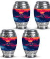 Motorcycle Theme 3 Inch Keepsake Pack of 4