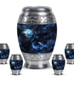 Wolf Theme Large Urn With 4 Keepsake Urn