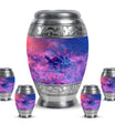 Turtle Theme Large Urn With 4 Keepsake Urn