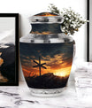 Personalizable Classic Jesus on the cross Memorial Urn