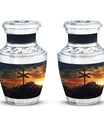 Personalizable Classic Jesus on the cross Memorial Urn