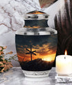 Personalizable Classic Jesus on the cross Memorial Urn