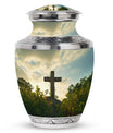 Urn for Cremation, Jesus Christ Cross shaped memorial urn.