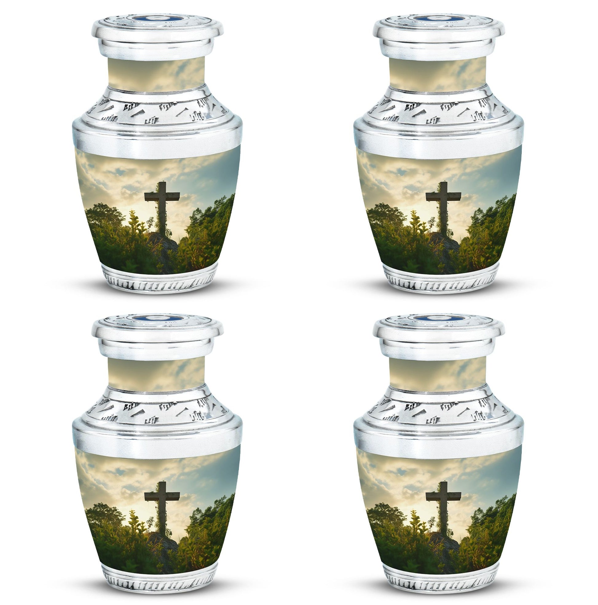 Urn for Cremation, Jesus Christ Cross shaped memorial urn.