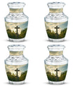 Urn for Cremation, Jesus Christ Cross shaped memorial urn.