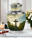 Urn for Cremation, Jesus Christ Cross shaped memorial urn.