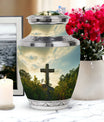 Urn for Cremation, Jesus Christ Cross shaped memorial urn.