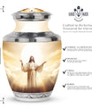 Large Classic Jesus Cross Memorial Urn.