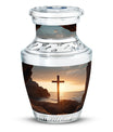 Large Ocean Jesus Cross Urn for Human Ashes.