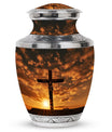 3-inch Jesus Christ cross cremation urn in classic design