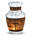 3-inch Jesus Christ cross cremation urn in classic design