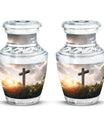 Classic 3-inch Jesus Christ Cross Cremation Urn.