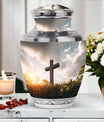 Classic 3-inch Jesus Christ Cross Cremation Urn.