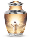 Jesus Christ cross urn in classic design for human Ashes.