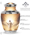 Jesus Christ cross urn in classic design for human Ashes.