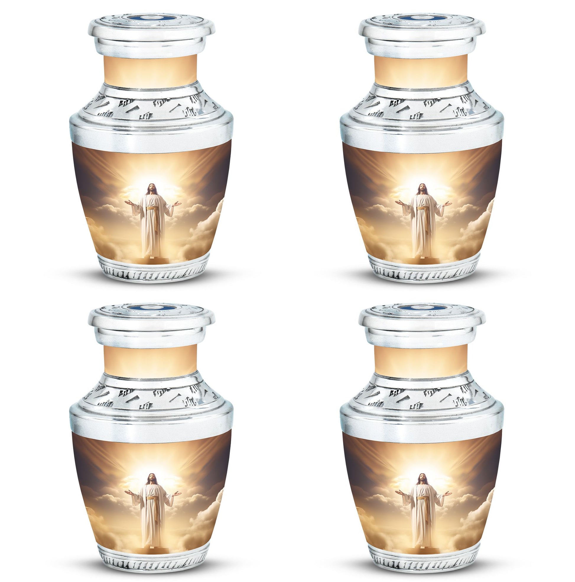 Jesus Christ cross urn in classic design for human Ashes.