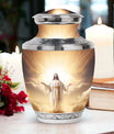 Jesus Christ cross urn in classic design for human Ashes.