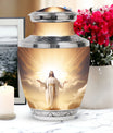 Jesus Christ cross urn in classic design for human Ashes.