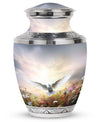 Elegant 3-inch Dove Urns for Ashes, Classic design.