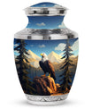 Classic 3-inch Eagle in mountains Cremation Urn.