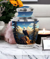 Classic 3-inch Eagle in mountains Cremation Urn.