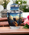 Classic 3-inch Eagle in mountains Cremation Urn.